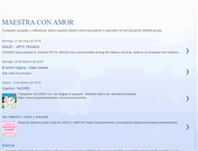 Tablet Screenshot of maestraconamor.blogspot.com