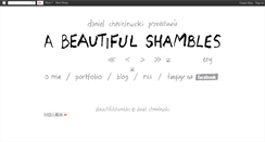 Desktop Screenshot of abeautifulshamblespl.blogspot.com