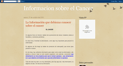 Desktop Screenshot of informaciosobrecancer.blogspot.com