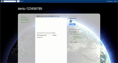 Desktop Screenshot of derto-123456789.blogspot.com