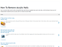 Tablet Screenshot of how-to-remove-acrylic-nails.blogspot.com