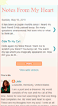 Mobile Screenshot of notesfrommyheart.blogspot.com
