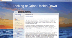 Desktop Screenshot of orionupsidedown.blogspot.com