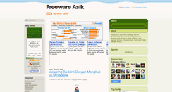 Desktop Screenshot of freeware-asik.blogspot.com