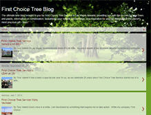 Tablet Screenshot of firstchoicetreeservice.blogspot.com