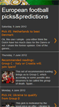 Mobile Screenshot of eurofootballpicks.blogspot.com