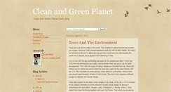 Desktop Screenshot of clean-and-green-planet.blogspot.com