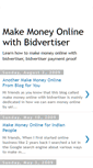 Mobile Screenshot of makemoneyonlinewithbidvertiser.blogspot.com