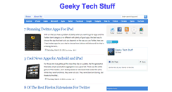 Desktop Screenshot of geekytechstuffs.blogspot.com