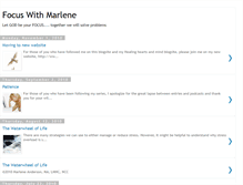 Tablet Screenshot of focuswithmarlene.blogspot.com