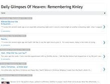 Tablet Screenshot of dailyglimpsesofheaven.blogspot.com