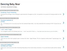 Tablet Screenshot of dancingbabybear.blogspot.com