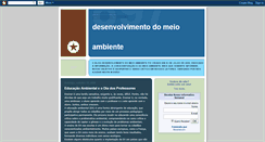 Desktop Screenshot of desenvolvimentodomeioambiente.blogspot.com
