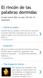 Mobile Screenshot of elrincndelaspalabrasdormidas.blogspot.com