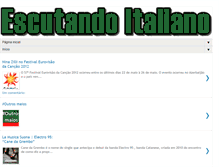 Tablet Screenshot of escutandoitaliano.blogspot.com