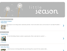 Tablet Screenshot of littleseason.blogspot.com