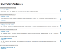 Tablet Screenshot of drumhellermortgages.blogspot.com