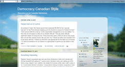 Desktop Screenshot of cdndemocracy.blogspot.com