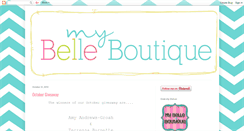 Desktop Screenshot of mybelleboutique.blogspot.com