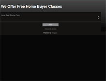 Tablet Screenshot of freelocalhomebuyerclass.blogspot.com