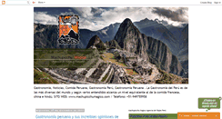 Desktop Screenshot of lagastronomiaenperu.blogspot.com
