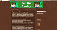 Desktop Screenshot of burywilk.blogspot.com
