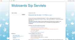 Desktop Screenshot of mobicents-sip-servlets.blogspot.com