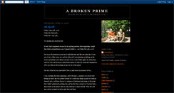 Desktop Screenshot of abrokenprime.blogspot.com