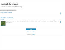 Tablet Screenshot of football4less.blogspot.com