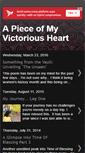 Mobile Screenshot of apieceofmyvictoriousheart.blogspot.com