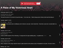 Tablet Screenshot of apieceofmyvictoriousheart.blogspot.com