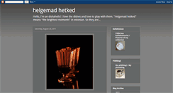 Desktop Screenshot of helgemadhetked.blogspot.com