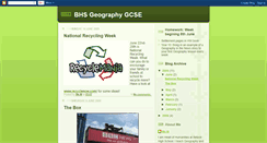 Desktop Screenshot of bhsgeoggcse.blogspot.com