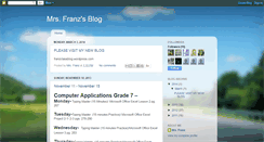 Desktop Screenshot of franzclassblog.blogspot.com