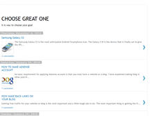 Tablet Screenshot of choosegreatone.blogspot.com