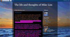 Desktop Screenshot of michaeldaniellim.blogspot.com