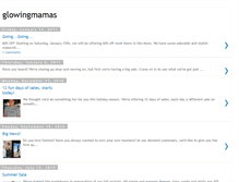 Tablet Screenshot of glowingmamas.blogspot.com