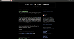 Desktop Screenshot of posturbansuburban.blogspot.com