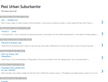 Tablet Screenshot of posturbansuburban.blogspot.com