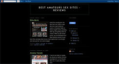 Desktop Screenshot of amateurssexsites.blogspot.com