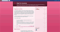 Desktop Screenshot of help-for-insomnia.blogspot.com