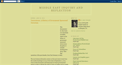 Desktop Screenshot of middleeastinquiryandreflection.blogspot.com