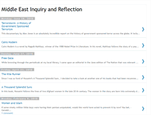 Tablet Screenshot of middleeastinquiryandreflection.blogspot.com