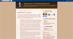 Desktop Screenshot of learningsalesman.blogspot.com