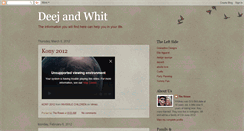 Desktop Screenshot of deejandwhit.blogspot.com