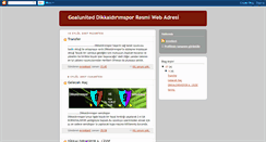Desktop Screenshot of dikkaldirimspor.blogspot.com