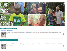 Tablet Screenshot of oureyesareopened.blogspot.com
