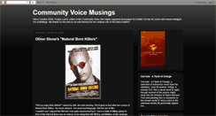 Desktop Screenshot of communityvoicemusings.blogspot.com