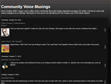 Tablet Screenshot of communityvoicemusings.blogspot.com
