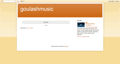 Desktop Screenshot of goulashmusic.blogspot.com